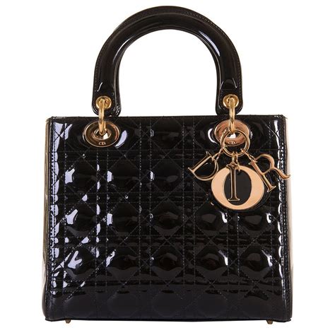 lady dior bag black gold